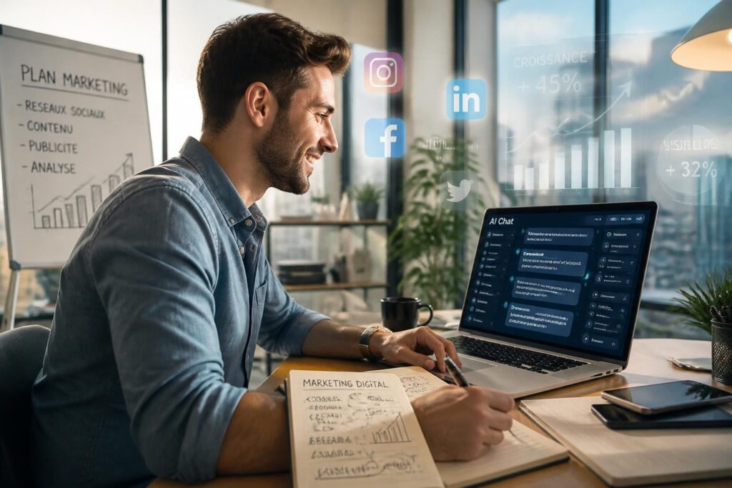découvrez comment utiliser chat gpt et l'intelligence artificielle pour optimiser vos stratégies de marketing digital et augmenter vos performances en ligne.