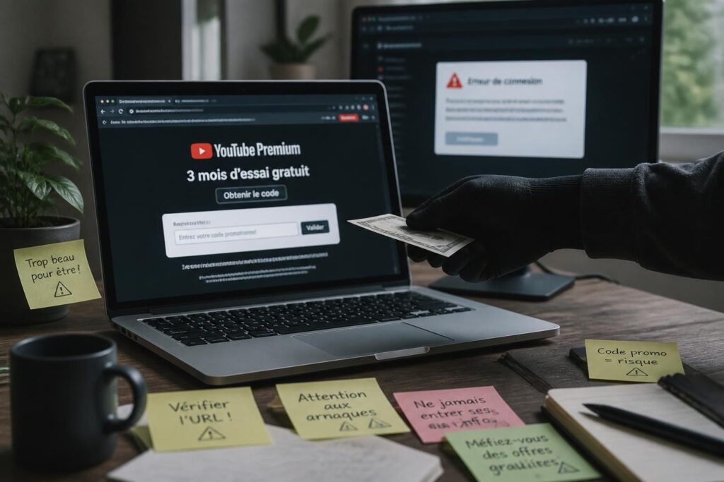 découvrez pourquoi les offres de codes youtube premium gratuits sont souvent des arnaques et comment éviter de tomber dans ces pièges en ligne.
