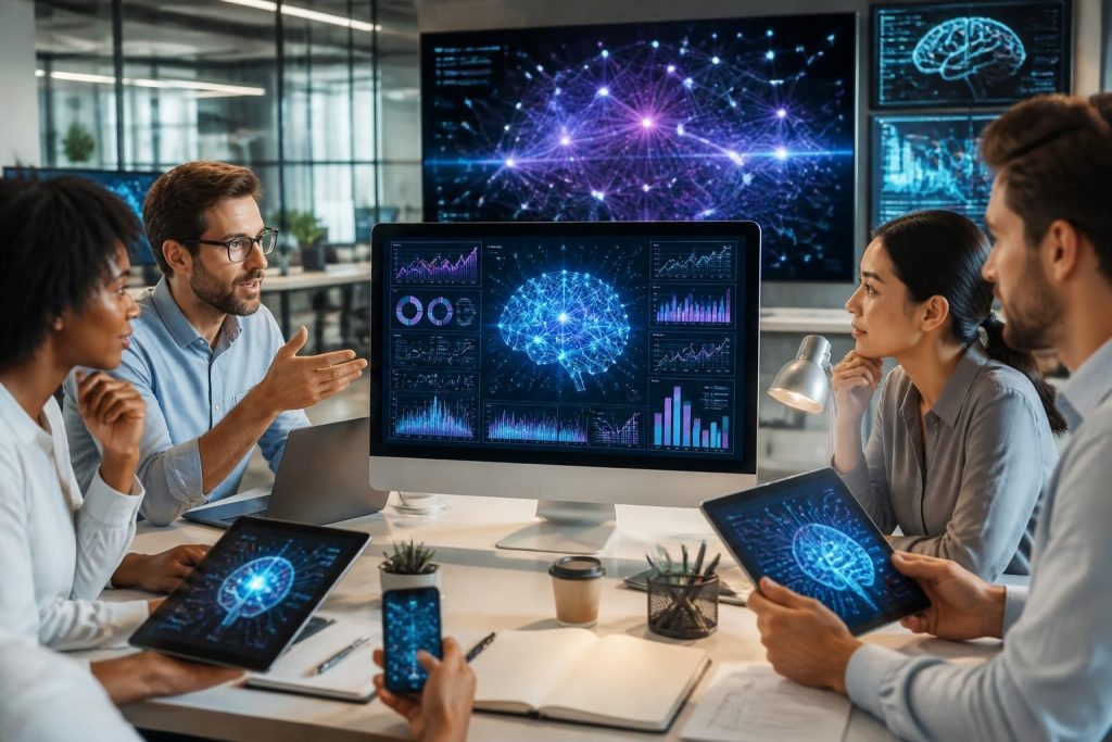 découvrez comment les entreprises de marketing utilisent l'intelligence artificielle pour stimuler leur croissance, améliorer leurs stratégies et optimiser leurs performances.