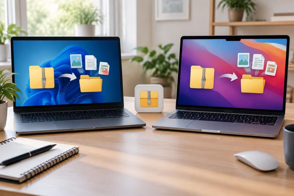 découvrez comment décompresser un dossier sous windows et mac, avec les outils intégrés et des logiciels gratuits pour extraire vos fichiers facilement.